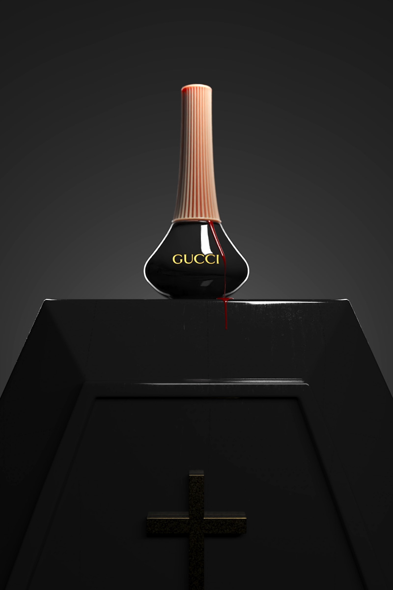 Gucci Halloween Shot. Dark low key Halloween inspired image
